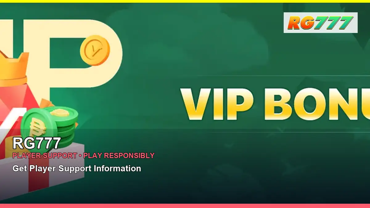 RG777 account safety and casino help for Philippine players